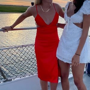 Super down cut out dress